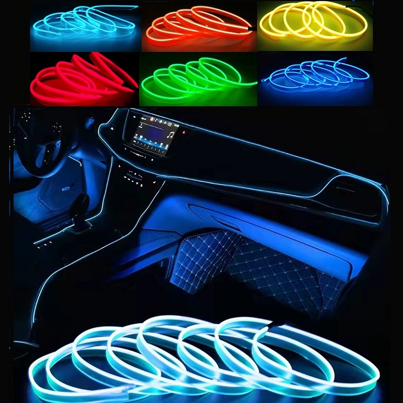 Fita de Led Neon para Decoração de Painel de Carro