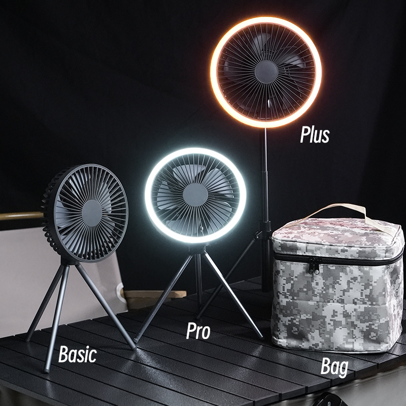 Ventilador Portátil Multifuncional com Luz Led