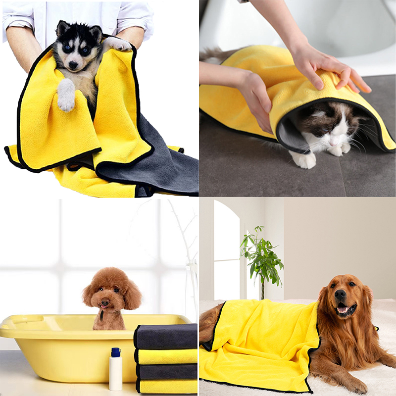 Toalha de Secagem Rápida para Banho de Pets