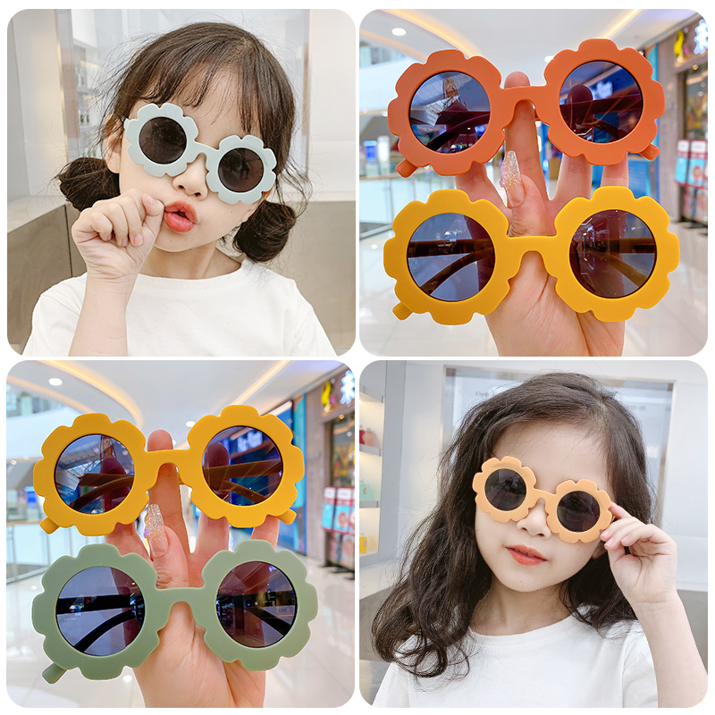 Óculos de Sol com Armação de Flor para Crianças