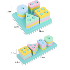 Brinquedo Educacional de Encaixe Geométrico