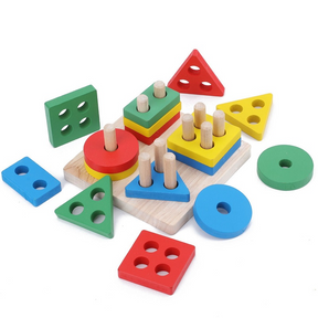 Brinquedo Educacional de Encaixe Geométrico