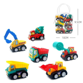Brinquedos de Carrinhos de Construção com Bolsa de Armazenamento
