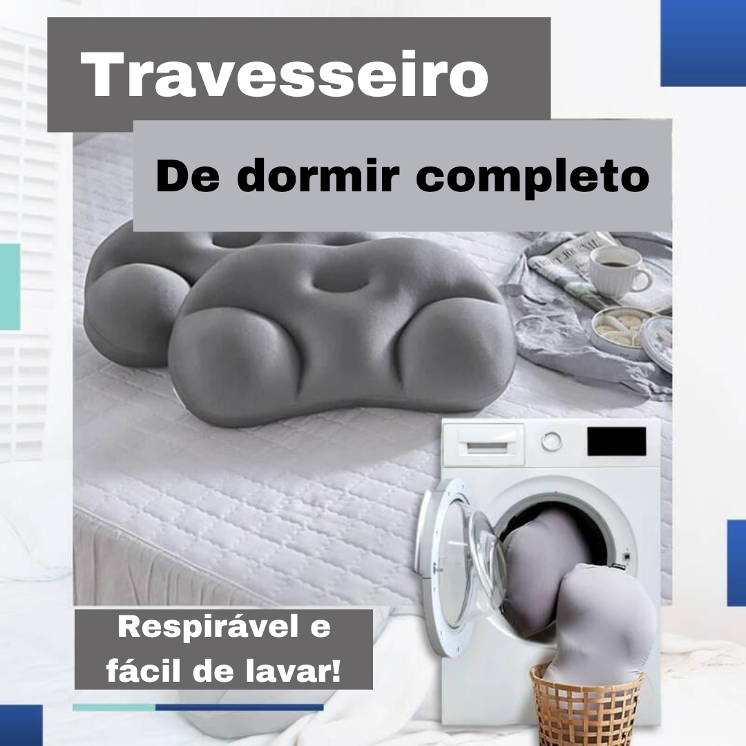 Travesseiro Ortopédico com Design Anatômico