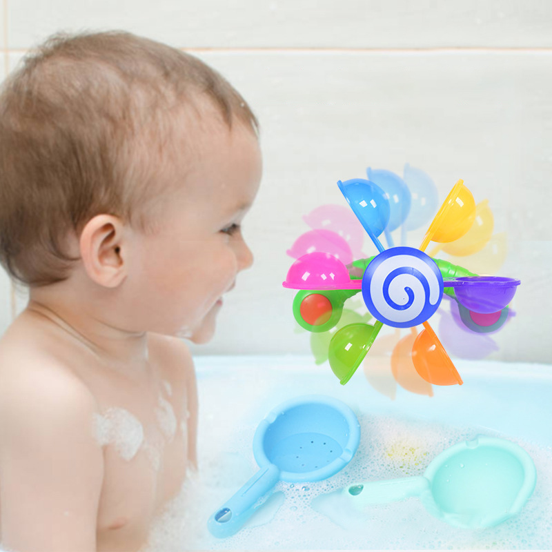 Brinquedo Roda de Água Interativo para Banho de Bebês