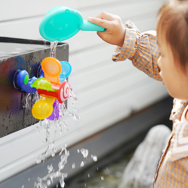 Brinquedo Roda de Água Interativo para Banho de Bebês