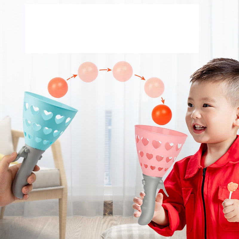 Catapulta Dupla com Bolinhas de Brinquedo para Crianças