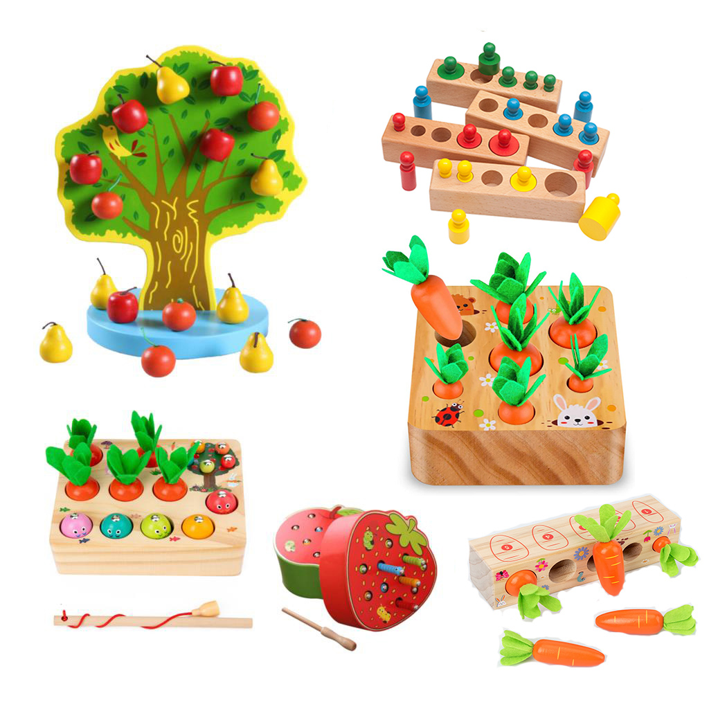 Colheita de Cenouras Brinquedo Educacional para Crianças