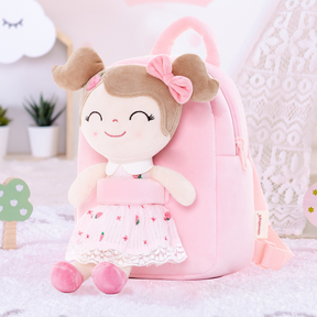 Mochila com Boneca de Pelúcia