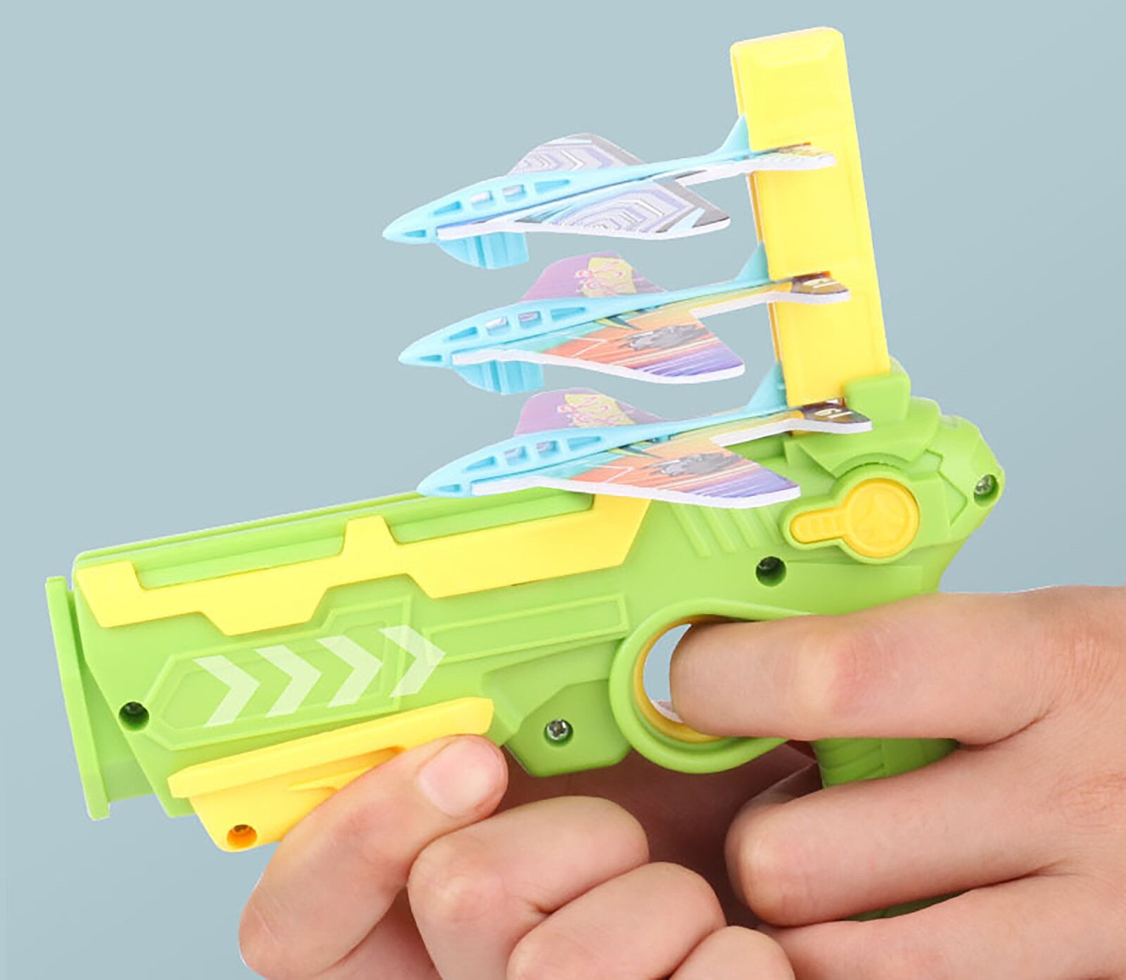 Pistola Catapulta de Brinquedo Lançador de Avião