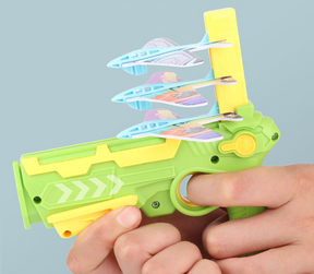 Pistola Catapulta de Brinquedo Lançador de Avião