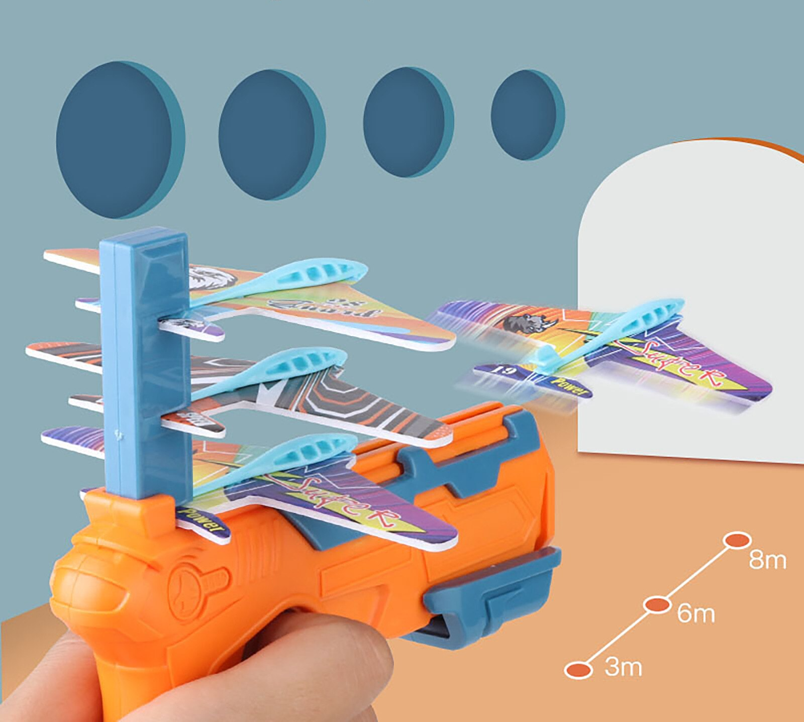 Brinquedo Atirador Automático de Aviões