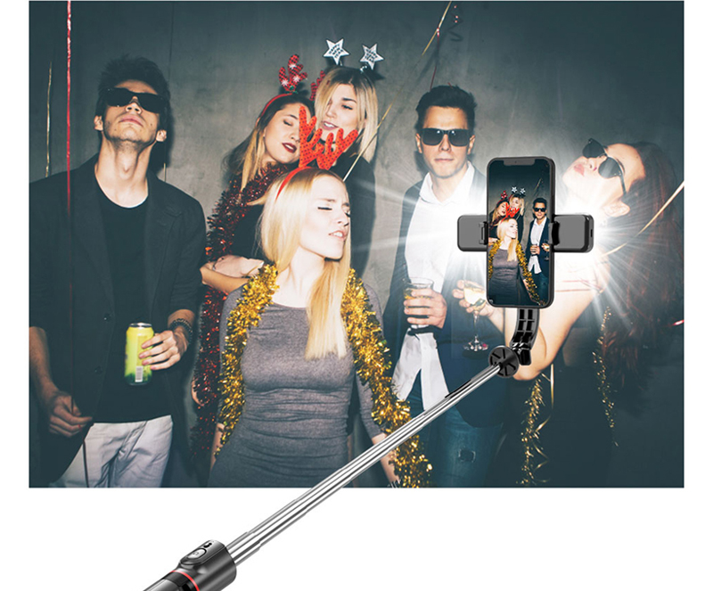 Selfie Stick com Lanterna