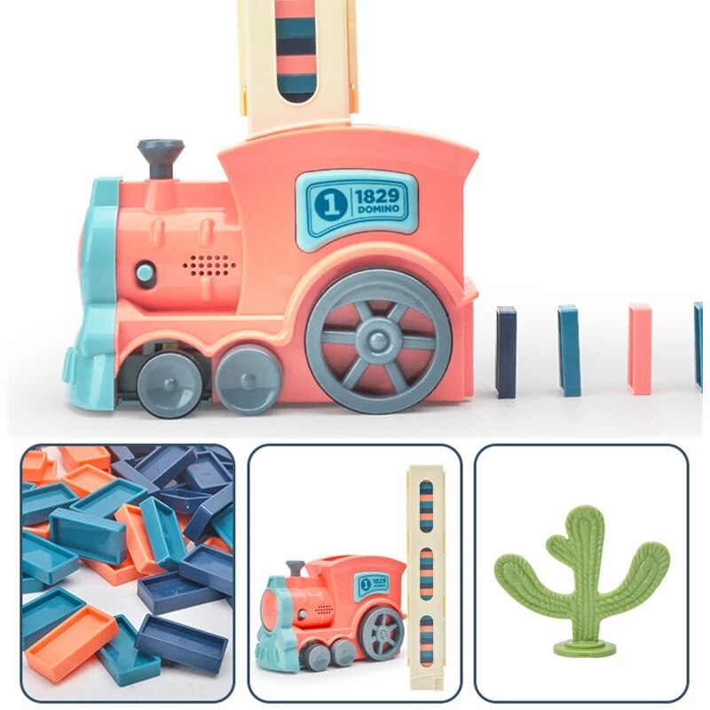Trem de Brinquedo Empilhador de Dominó