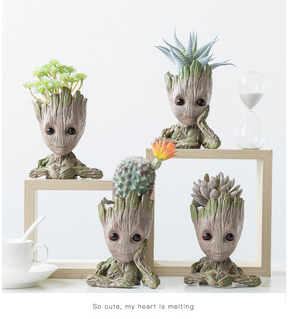 Vaso de Flores em Formato de Mini Groot